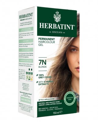 Herbatint Permanentní barva na vlasy blond 7N, 150ml