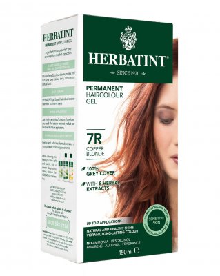 Herbatint Permanentní barva na vlasy měděná blond 7R, 150ml