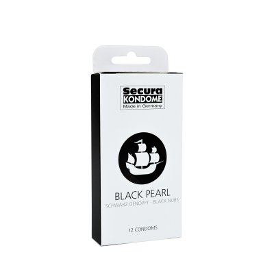 Secura Black Pearl Kondomy 12 ks