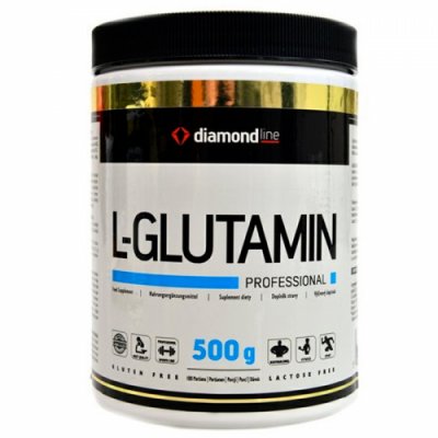 HiTec Nutrition Diamond line L-Glutamin bez příchutě 500g