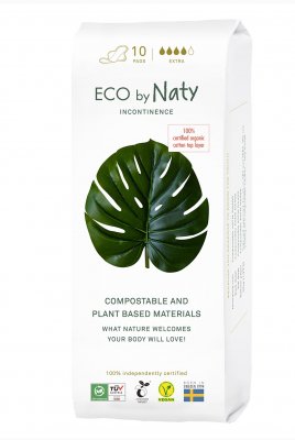 Eco by Naty Dámské inkontinenční vložky Extra 10 ks