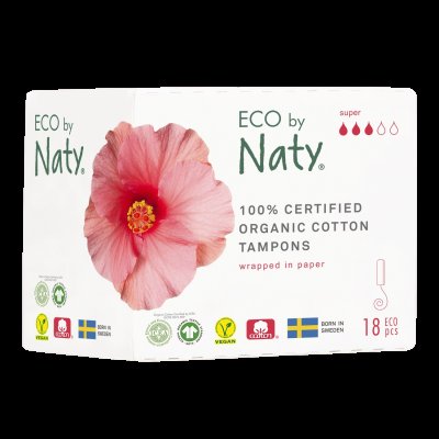 ECO by Naty Super dámské tampóny 18 ks