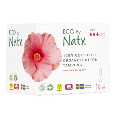 ECO by Naty Super dámské tampóny 18 ks