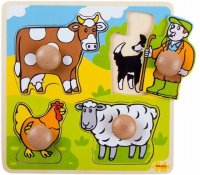 Bigjigs Toys Vkládací puzzle farma