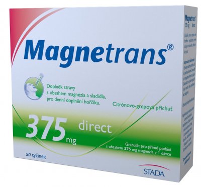 II. jakost MAGNETRANS 375mg 50 tyčinek granulátu