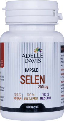 Adelle Davis Selen 200mcg 60 kapslí