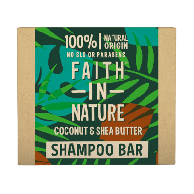 Faith in Nature Tuhý šampon Kokos a bambucké máslo 85 g