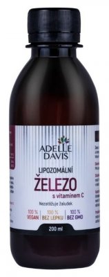 Adelle Davis Lipozomální železo s vitamínem C 200ml