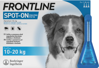 Frontline Spot On Dog M 10-20kg, Pipeta 3x1,34ml