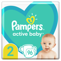 Pampers Active Baby plenky vel. 2, 4-8 kg, 96 ks