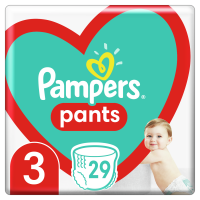 Plenkové Kalhotky Pampers Pants Velikost 3 X29ks, 6-11kg