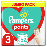 Plenkové Kalhotky Pampers Pants Velikost 3 X62ks, 6-11kg