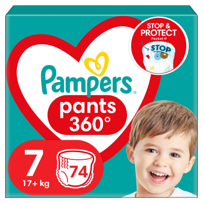 Pampers Active Baby Pants Kalhotkové plenky vel. 7, 17+ kg, 74 ks