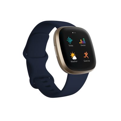 Fitbit Versa 3 Chytré hodinky midnight/soft gold aluminum