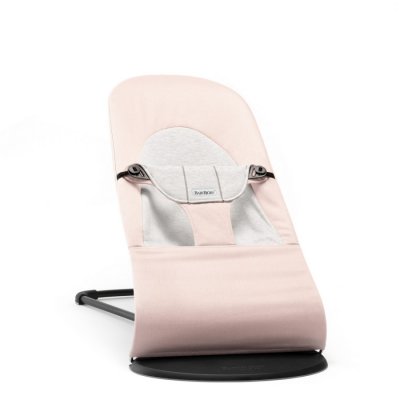 BabyBjörn Lehátko Balance Soft Light Pink/Grey Cotton/Jersey růžové