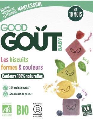 Good Gout BIO Sušenky barvy a tvary 80g Good Gout BIO Sušenky barvy a tvary 80g