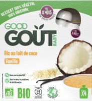Good Goût BIO Rýžový dezert s kokosovým nápojem a vanilkou 4 x 85 g