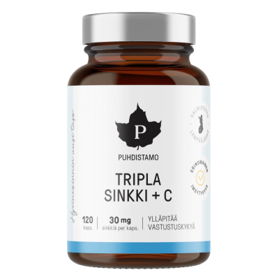 Puhdistamo Triple Zinc + Vitamin C 120 kapslí