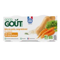 Good Gout BIO Pyré z máslové dýně a mrkve 2x190g