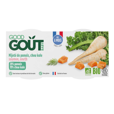 Good Gout BIO Losos s kapustou a pastinákem 2x190g