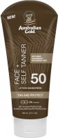 Australian Gold, Face + Self tanner, SPF 50, 88ml