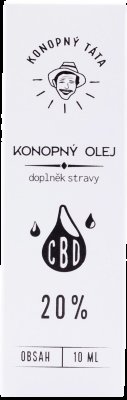Konopný Táta CBD Konopný olej 20% 10ml