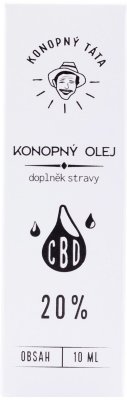 Konopný Táta CBD Konopný olej 20% 10ml