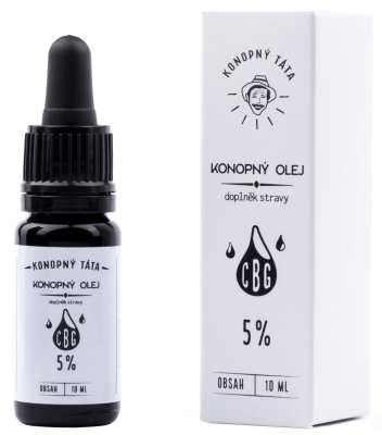 Konopný Táta CBG Konopný olej 5% 10ml