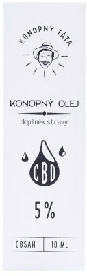 Konopný Táta CBD Konopný olej 5% 10ml