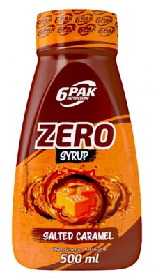 6Pak Nutrition Zero Syrup slaný karamel 500ml
