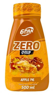 6Pak Nutrition Zero Syrup jablečný koláč 500ml
