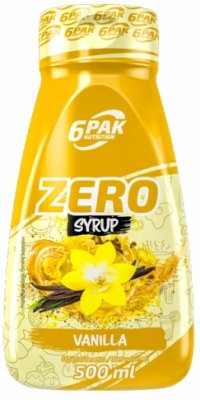 6Pak Nutrition Zero Syrup vanilka 500ml