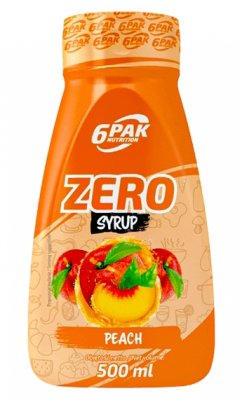 6Pak Nutrition Zero Syrup broskev 500ml