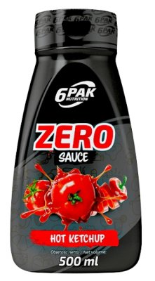 6Pak Nutrition Zero Sauce hot ketchup 500ml