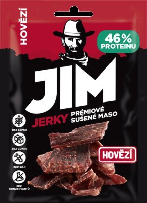 Jim Jerky Hovězí sušené maso 10x23g