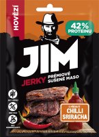 Jim Jerky Hovězí sušené maso chilli sriracha 10x23g