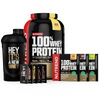 NUTREND 100% Whey Protein karamelové latte  + 3x vzorek 30g + šejkr ZDARMA 2250 g