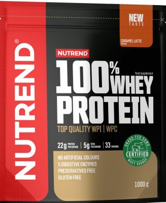 Nutrend 100% Whey Protein karamelové latté 1000g