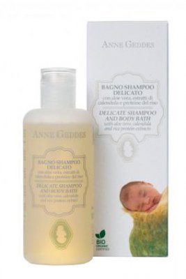 Anne Geddes Bio Jemný dětský vlasový a tělový šampon 250 ml
