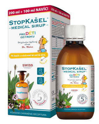 STOPKAŠEL Medical sirup OD 1 ROKU 200+100ml NAVÍC