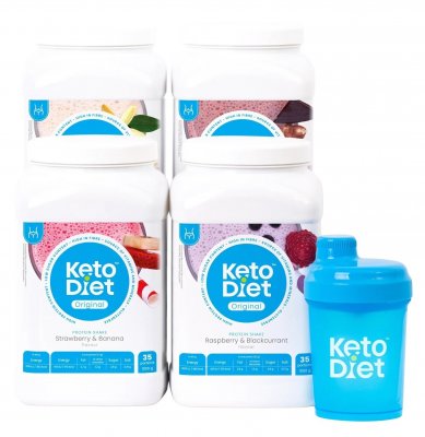 KetoDiet 4týdenní proteinové nápoje INTENSE 1. krok 140 porcí