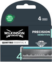 Wilkinson Sword Quattro Titanium Sensitive - Náhradní hlavice 4ks