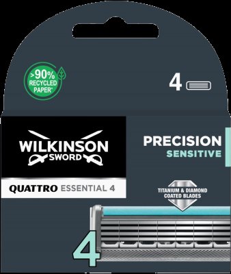 Wilkinson Sword Quattro Titanium Sensitive - Náhradní hlavice 4ks