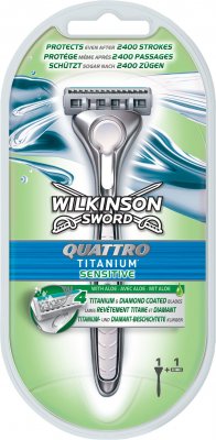 Wilkinson Quattro Titanium Sensitive - Holicí strojek 1 ks