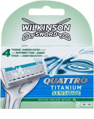 Wilkinson Quattro Titanium Sensitive - Náhradní hlavice 2 ks