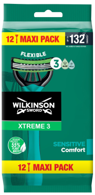 Wilkinson Sword Xtreme3 Sensitive Comfort Maxi Pack 12 ks Wilkinson Sword Xtreme3 Sensitive Comfort Maxi Pack 12 ks