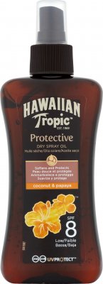 Hawaiian Tropic Suchý olej na opalování SPF 8 Protective 200 ml
