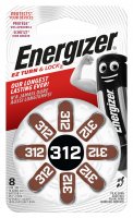 Energizer 312 DP-8 Baterie do naslouchadel 8 ks