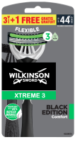 Wilkinson Sword Xtreme3 Black Edition Comfort pánský jednorázový holicí strojek 4 ks