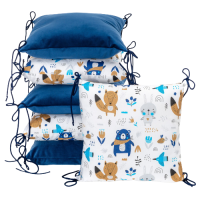 T-Tomi Polštářkový mantinel Velvet, blue bears
